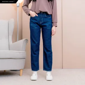 Ankle Loose Jeans  (Dark Blue)