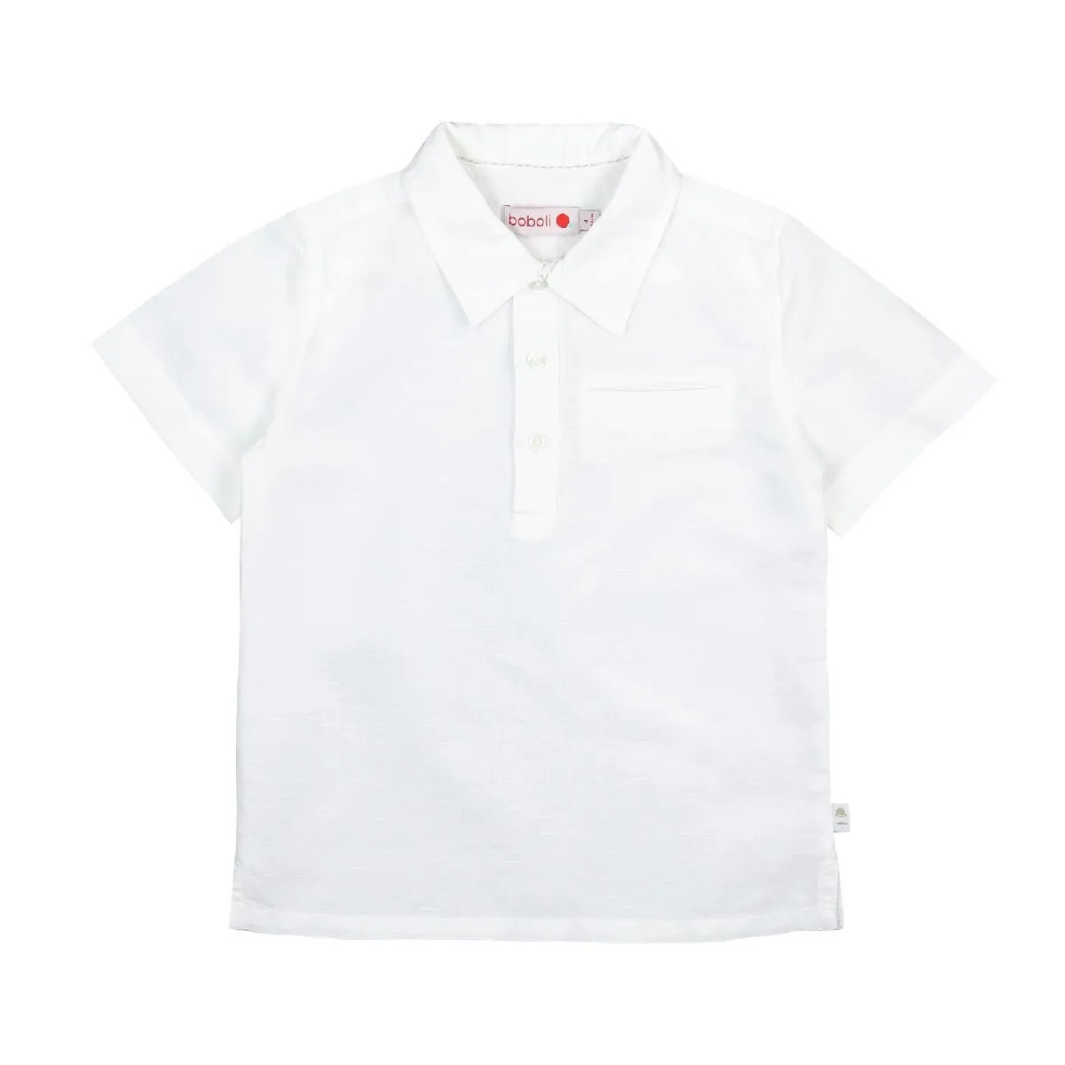 Boboli Linen Polo - White