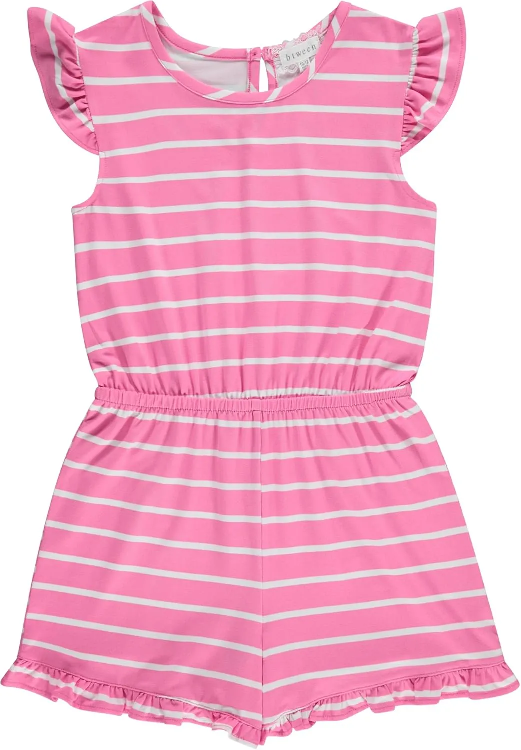 BTween Girls Mix and Match Set 4-Pack Soft Cotton Blend, Shirt. Biker Short, Dress and Romper
