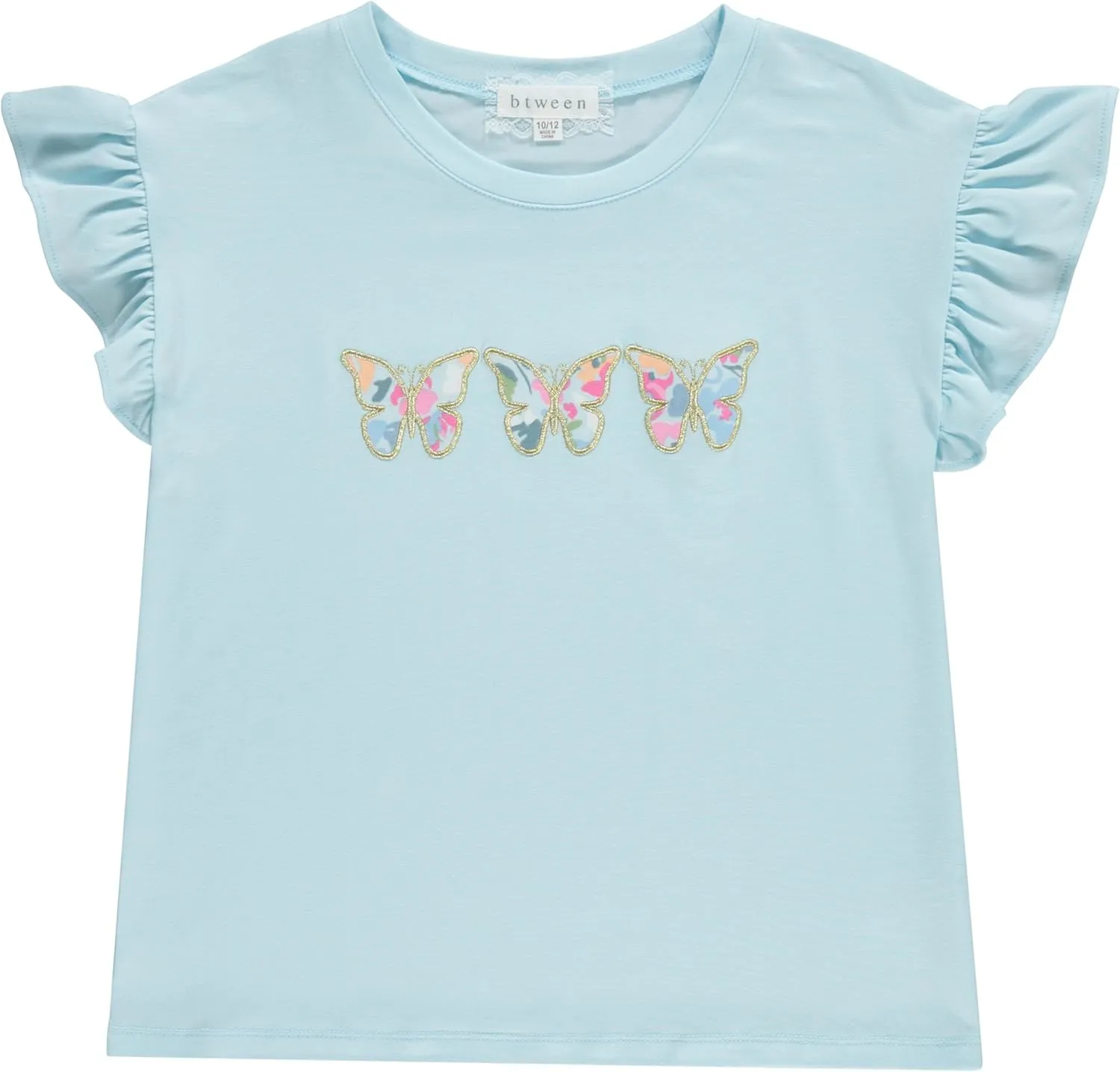 BTween Girls Mix and Match Set 4-Pack Soft Cotton Blend, Shirt. Biker Short, Dress and Romper