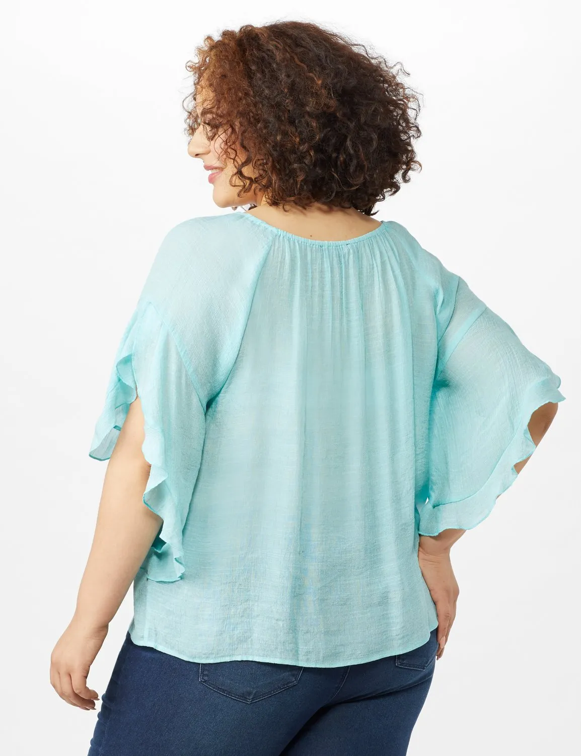 Crochet Trim  Off The Shoulder Textured Top