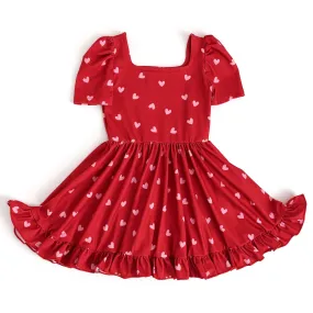 Falling Hearts Mod Twirl Dress