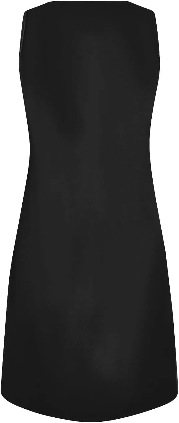 FlekmanArt Women's Tank Nightgown Dresses V Neck Sleepshirts Soft Dress Sleeveless Solid Color Chemise Nightdress S-XXL