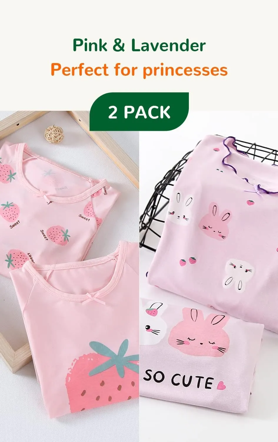 Girls' Summer Dress,Toddler Soft Breathable Dresses 3-12Years