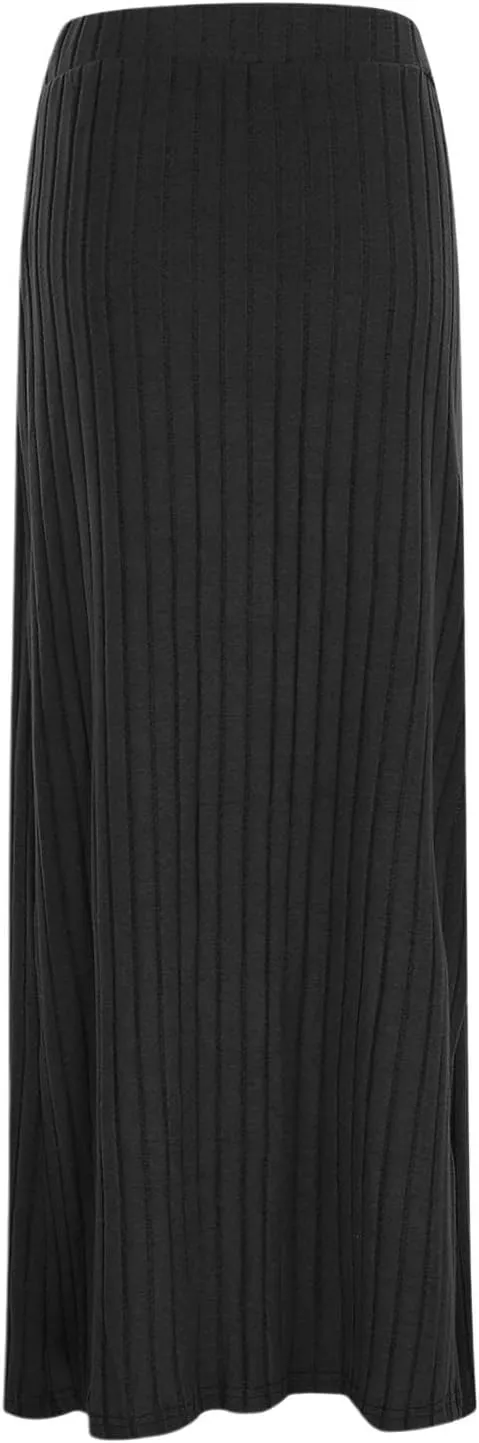 High Waisted Skirts for Women Tummy Control Split Solid Slim Fit Casual Long Skirts for Going Out Vacation Clothes