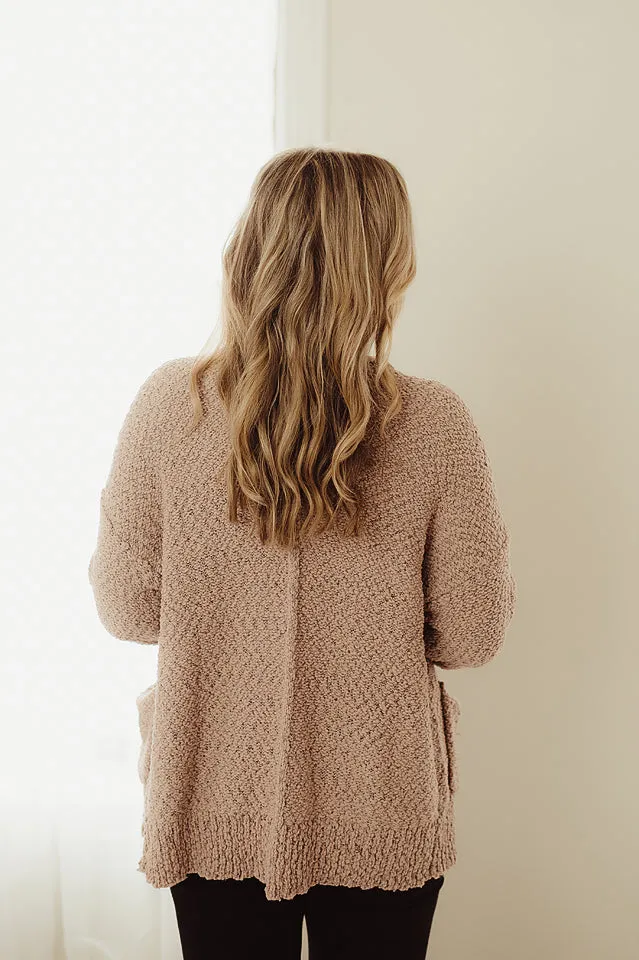 Knit Pattern Open Cardigan