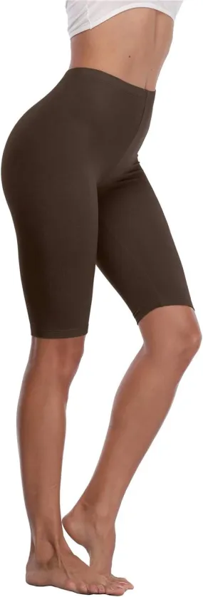 Kotii Women's Buttery Soft Short Leggings Modal Cotton Shorts Under Dresses Leggings Pants