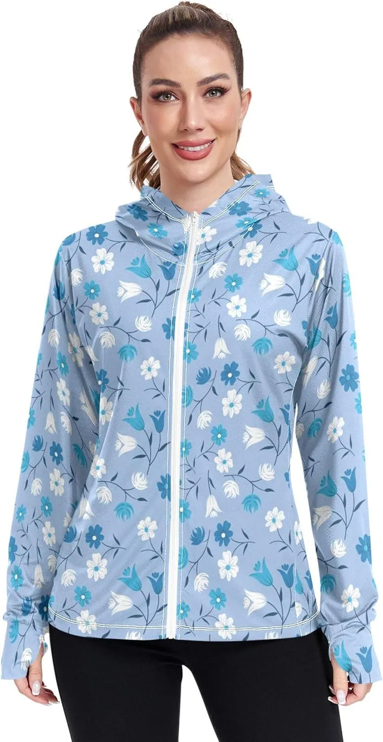 linqin Light Hoodies For Women Lightweight Swim Shirts UPF 50  Protection Sweatshirt Women Athletic Jacket