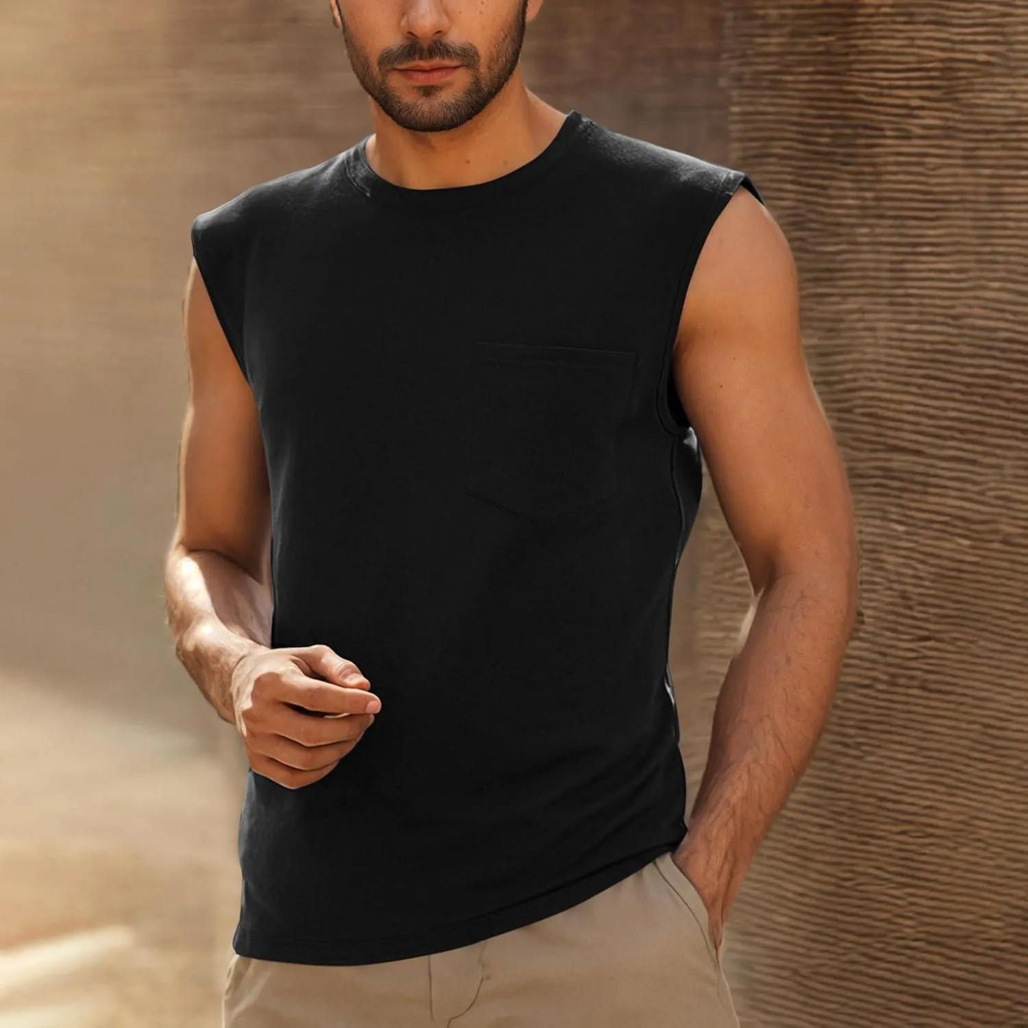 Men's Pullover Tank Tops Quick Dry Workout Swim Beach Shirts Sleeveless Shirts for Bodybuilding Gym Fitness Training
