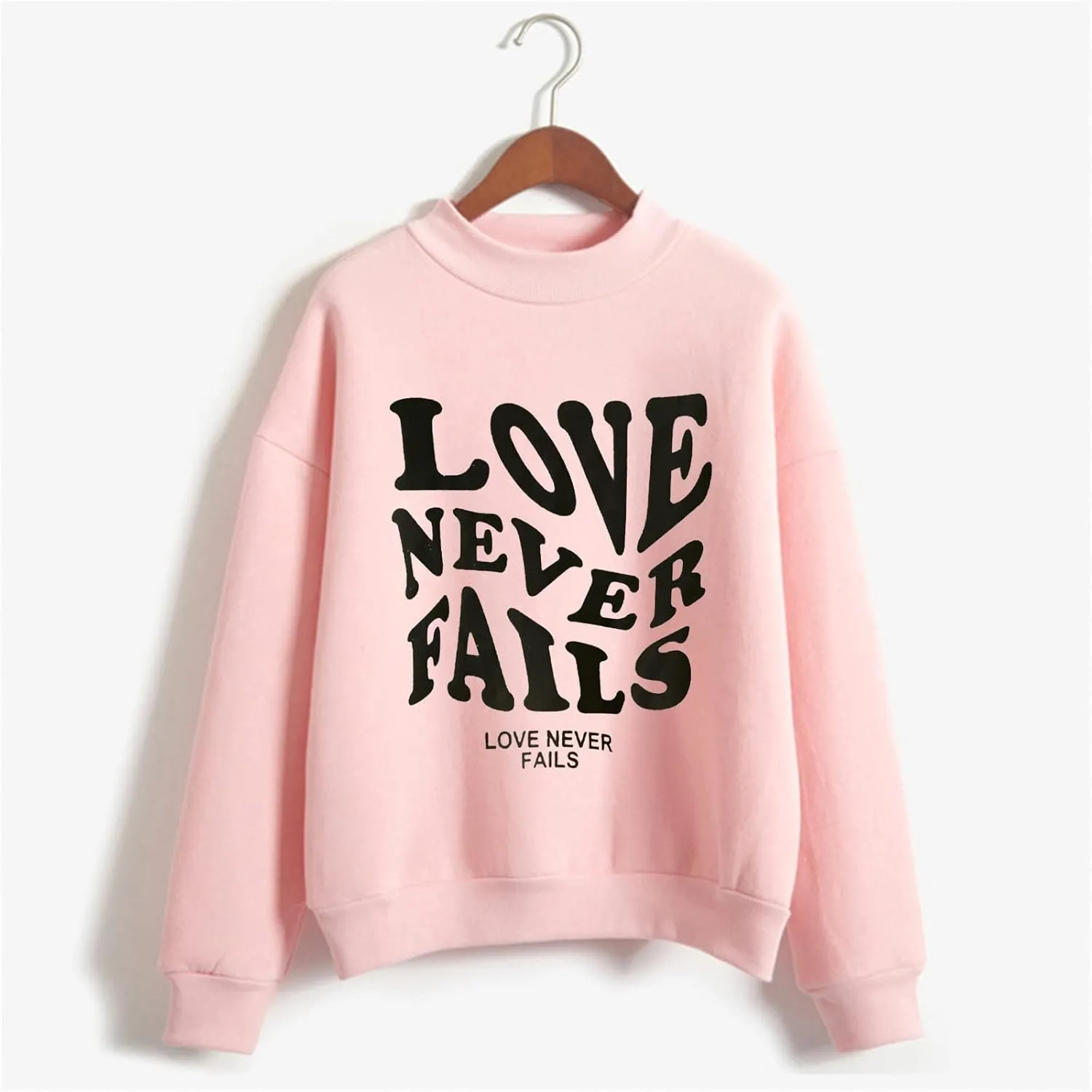 Muyise Sweatshirts for Women, Womens Long Sleeve Crew Neck Pullover Blouses Letter Print Casual Lightweight Loose Tee Shirts