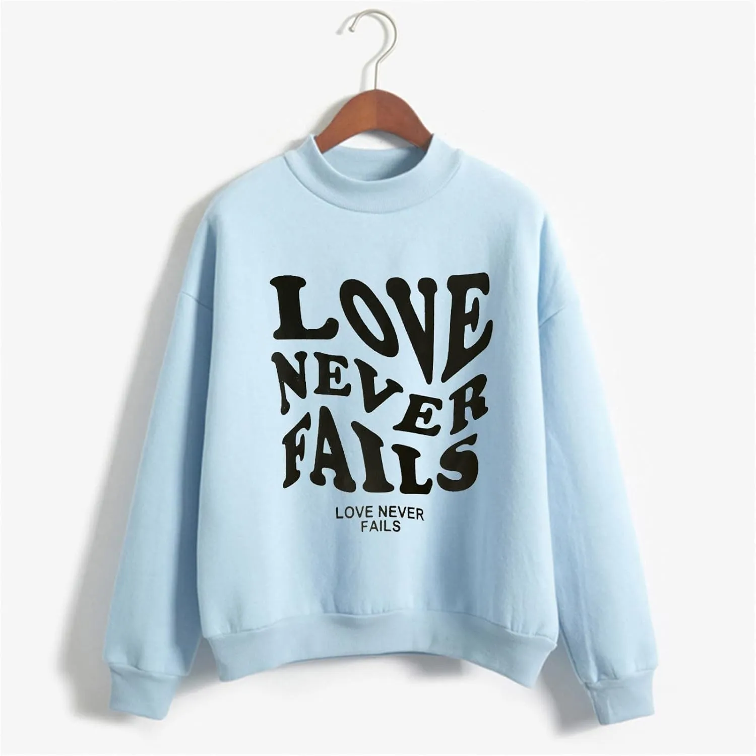 Muyise Sweatshirts for Women, Womens Long Sleeve Crew Neck Pullover Blouses Letter Print Casual Lightweight Loose Tee Shirts