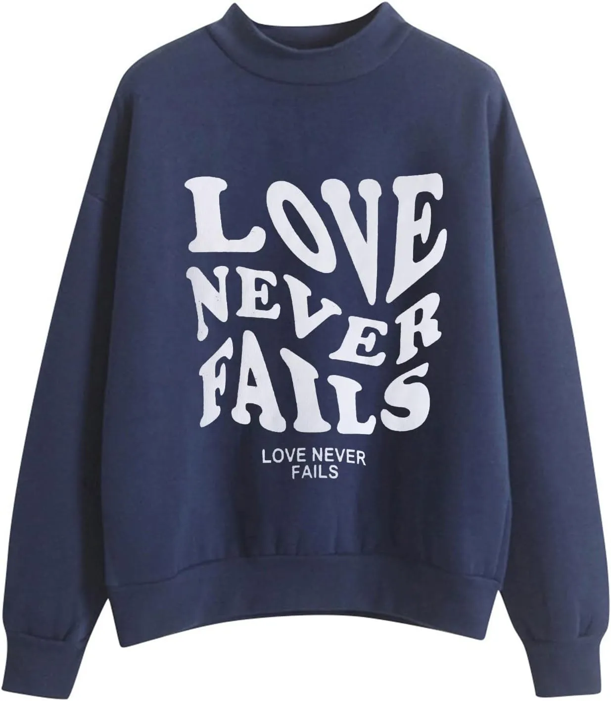 Muyise Sweatshirts for Women, Womens Long Sleeve Crew Neck Pullover Blouses Letter Print Casual Lightweight Loose Tee Shirts