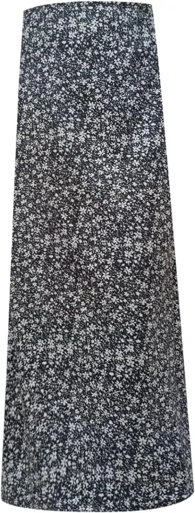 Pencil Skirt for Women Summer Trendy Boha Floral Print High Split High Elastic Waist Palazzo Long Skirts for Vacation