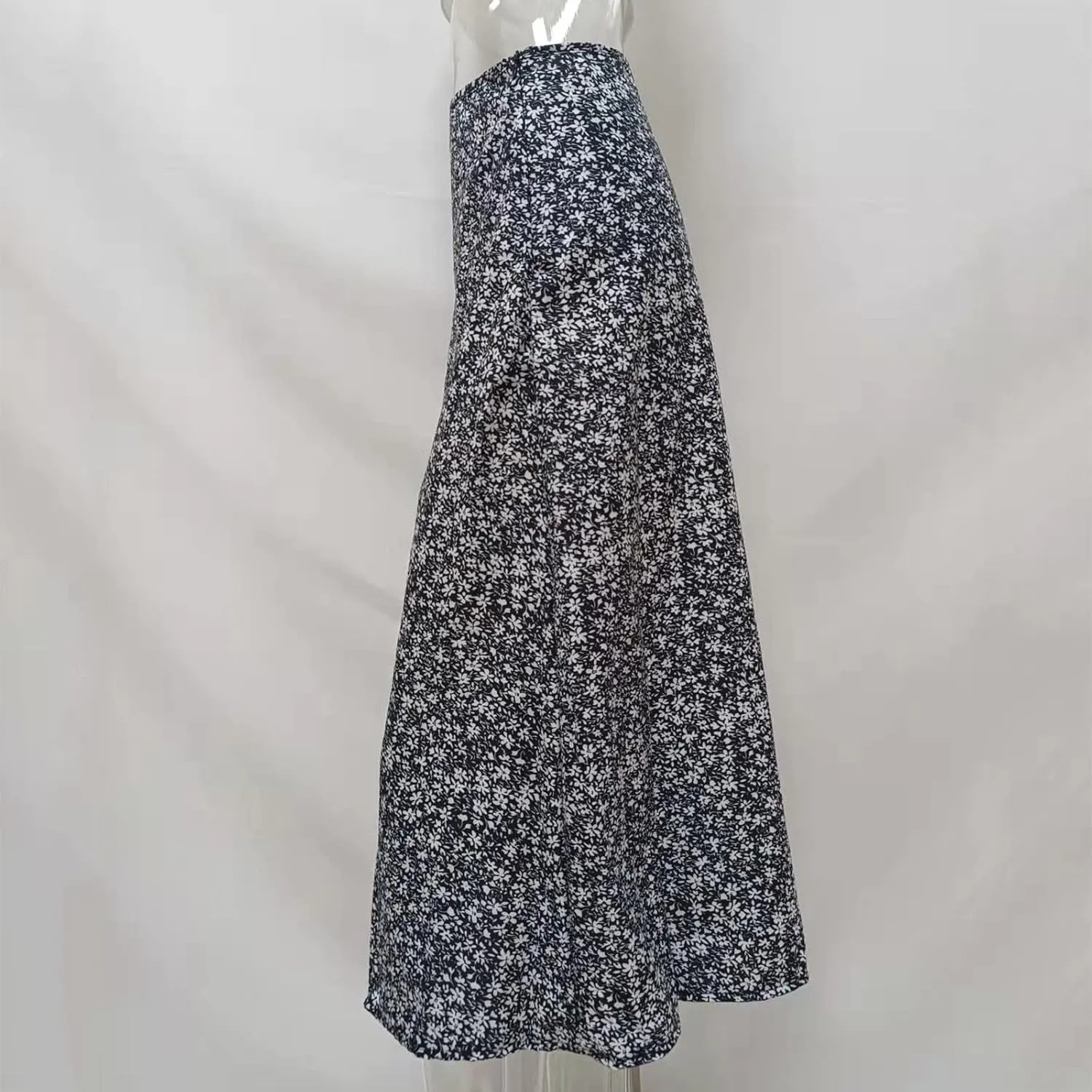 Pencil Skirt for Women Summer Trendy Boha Floral Print High Split High Elastic Waist Palazzo Long Skirts for Vacation