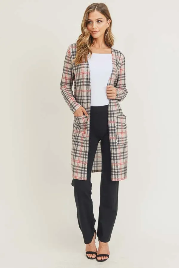 Vintage Plaid Cardigan