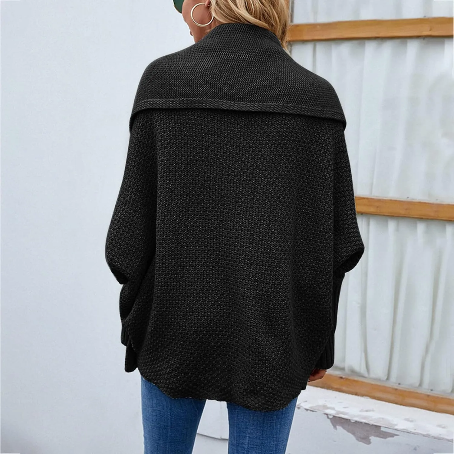 Women S Open Front Cardigan Long Sleeve Knitted Soft Sweater Loose Lightweight Slouchy Coat Outwear Woman Long