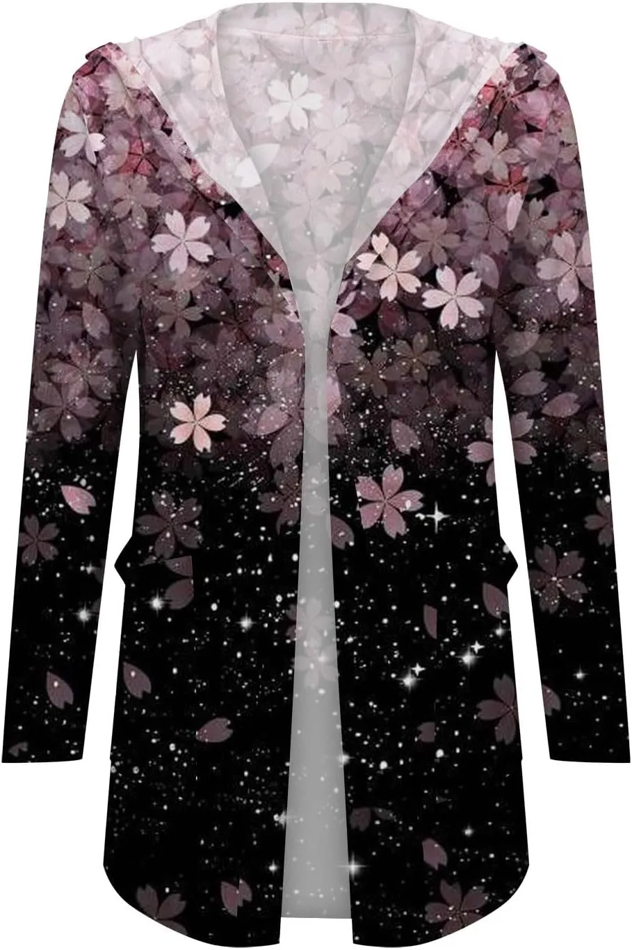 Womens Cardigans Summer Lightweight Long Sleeve with Pockets 2024 Plus Size Casual Loose Thin Open Front Cardigan