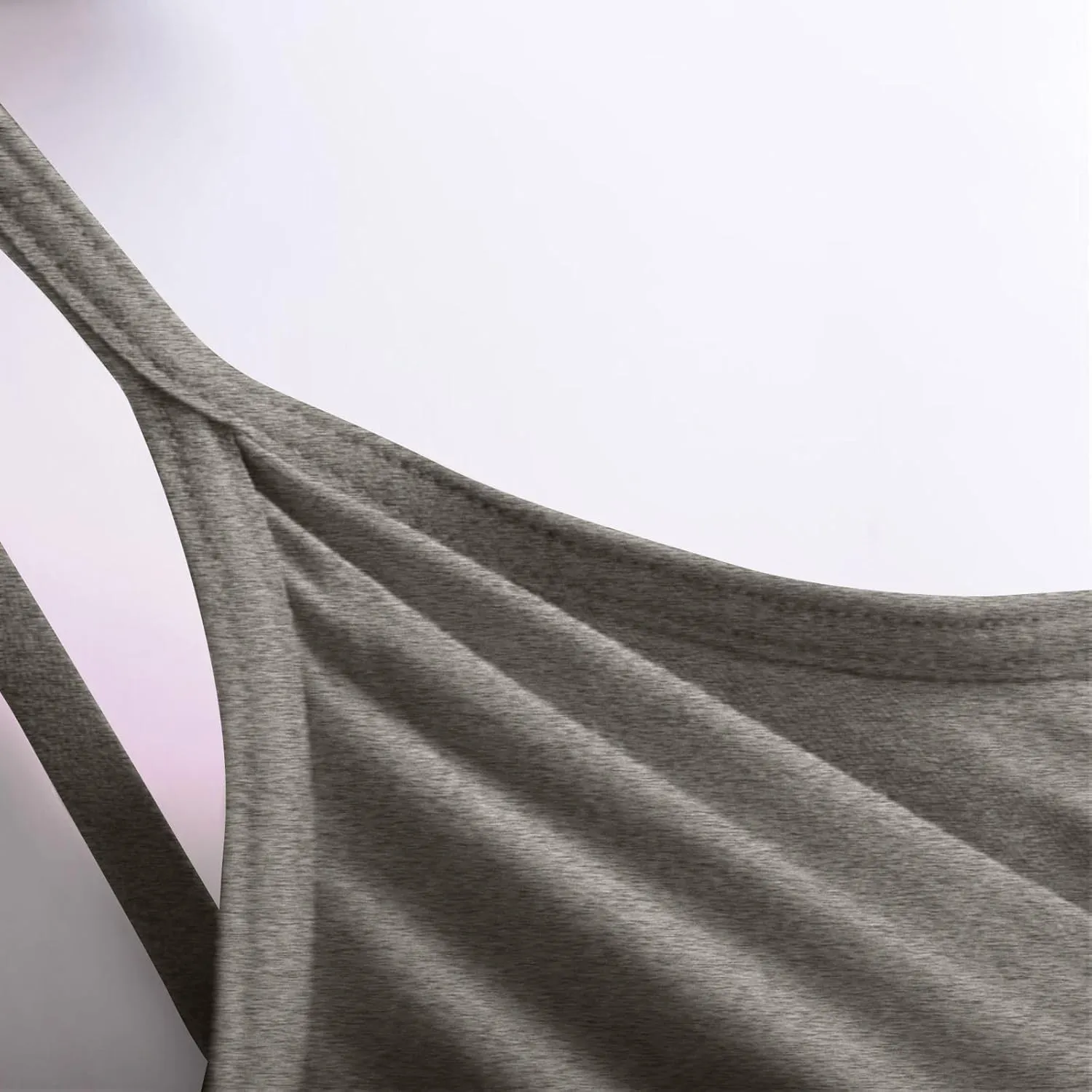 Womens Modal Athletic Tank Tops Summer Spaghetti Strap Built in Bra Crop Vests Fitness Running Yoga Quick-Dry Camisole