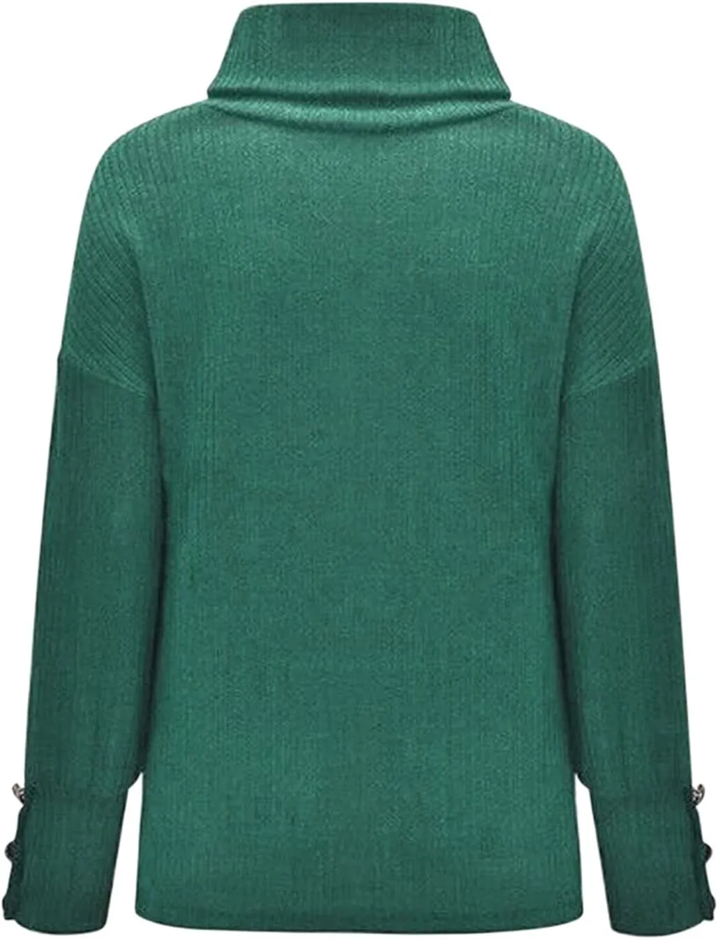 Women's Soft Turtleneck Sweater Sweater Mid Length Dress with Shoulder Sleeves and Half Turtleneck Sweater Womens