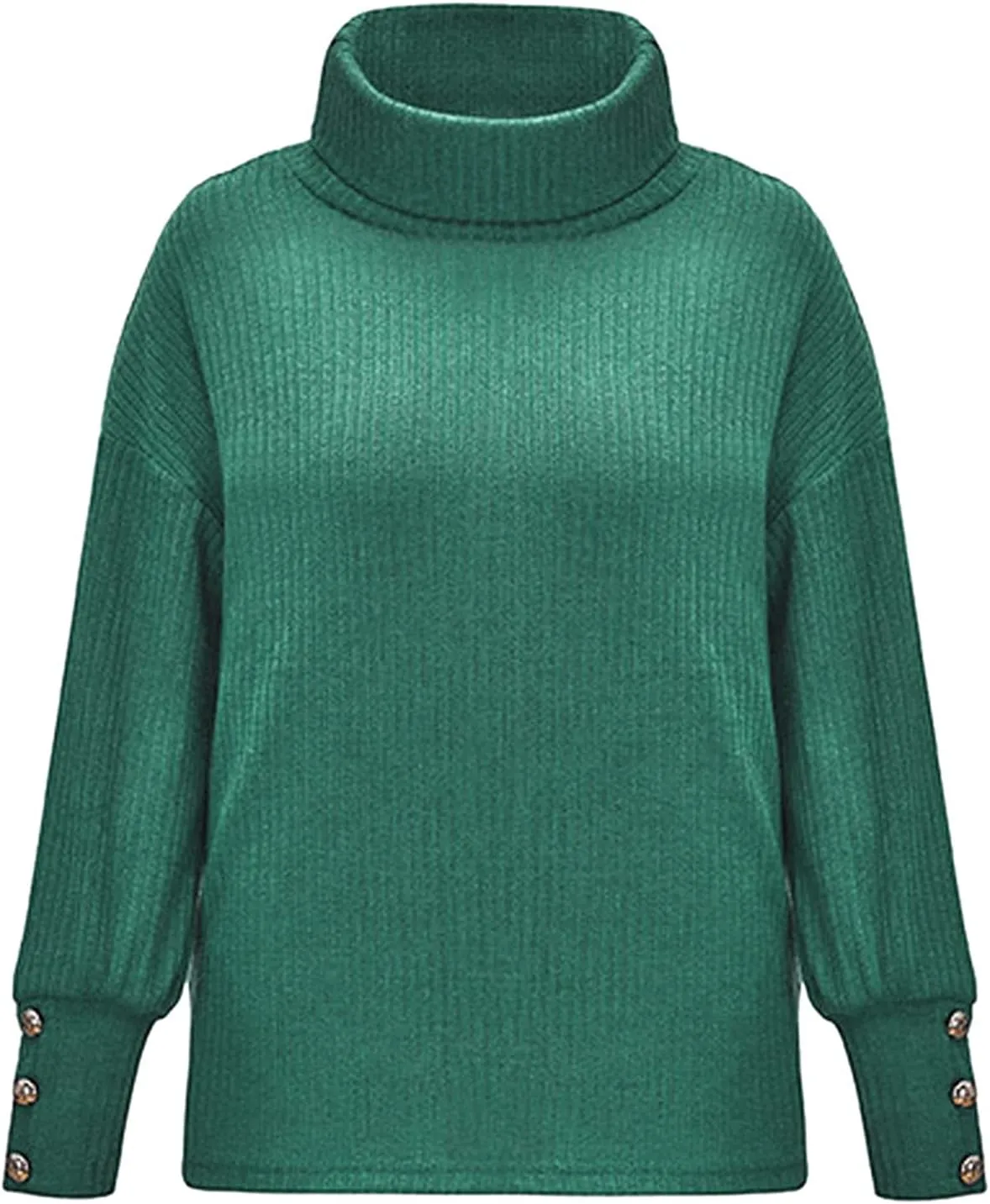 Women's Soft Turtleneck Sweater Sweater Mid Length Dress with Shoulder Sleeves and Half Turtleneck Sweater Womens