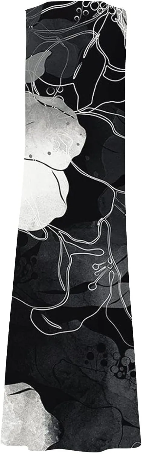 ZYXTIM Summer Sundress for Women 2024 Beach Floral Printed Sleeveless Flowy Dresses with Pockets Vintage Cute Vacation Outfit